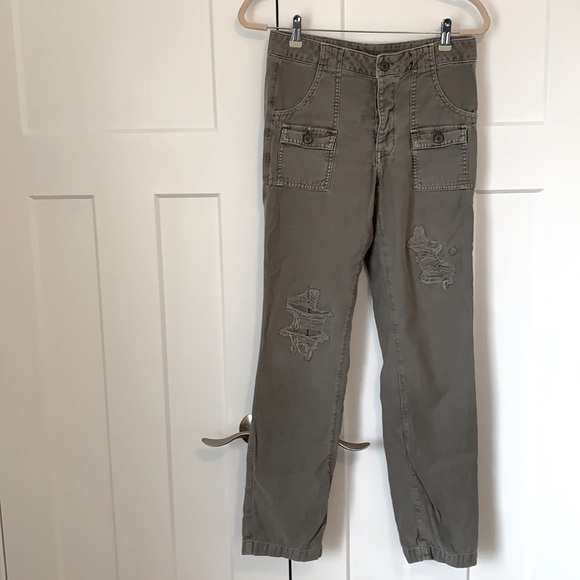Army Green Cargo Pants - Picture 5 of 6